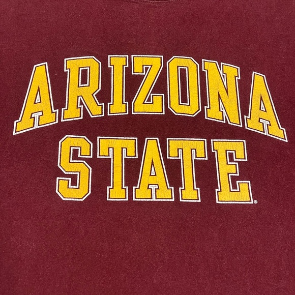 Champion NCAA ASU Arizona State Sun Devils Maroon T Shirt Mens 3XL XXXL Y2K Vtg - Picture 2 of 7